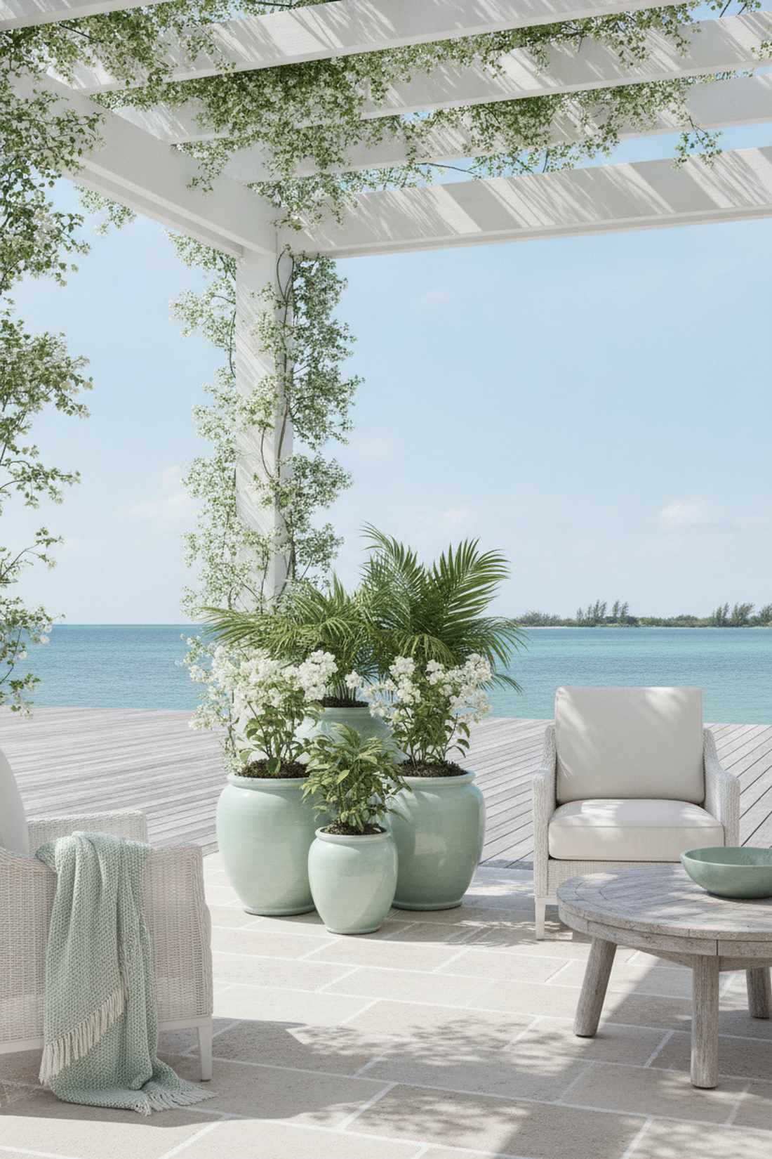 seafoam green accents