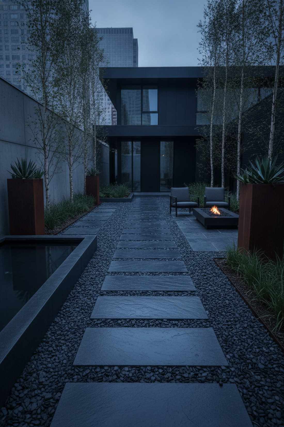 slate chips contemporary