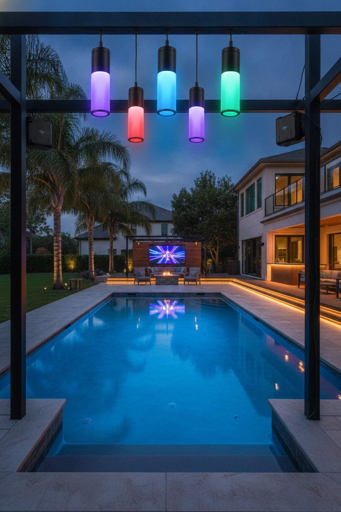 smart color changing pendant