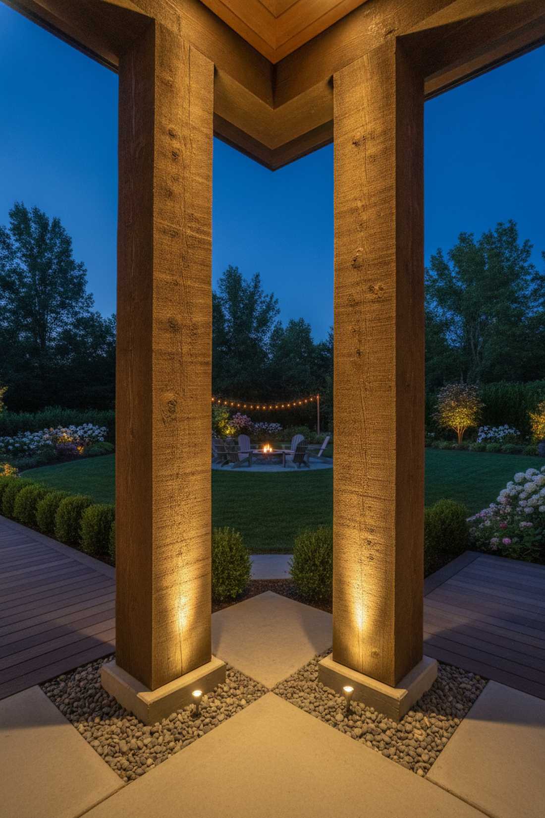 structural column uplighting