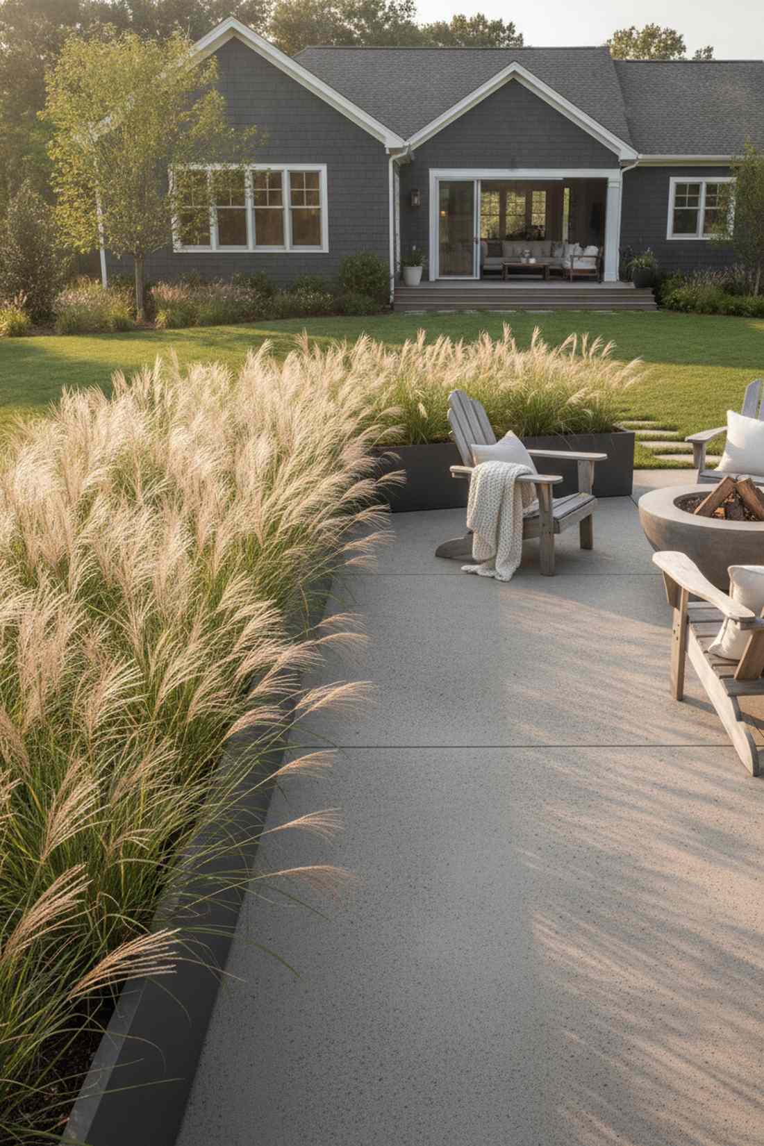 tall ornamental grass borders