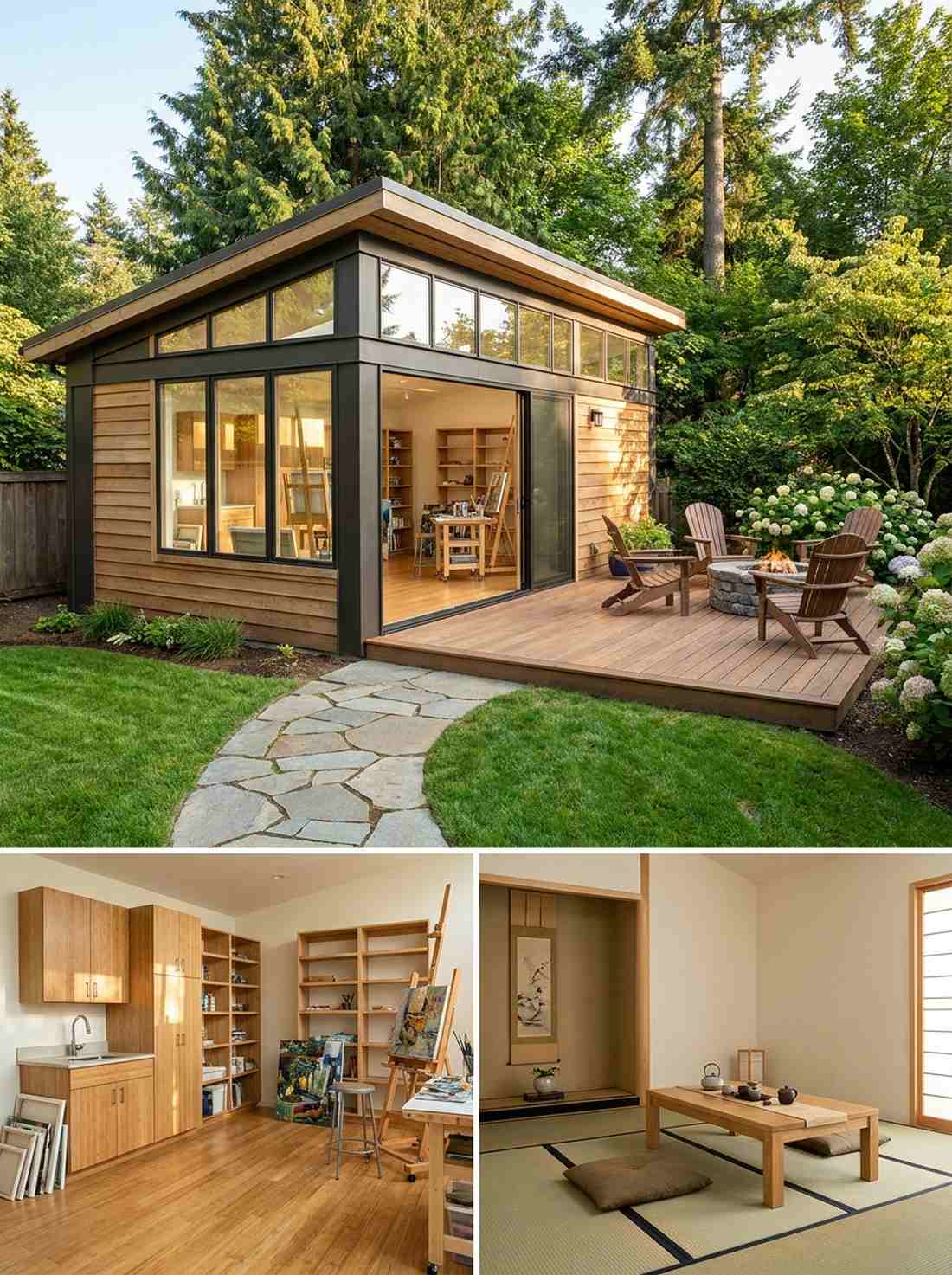 tea house with artist studio