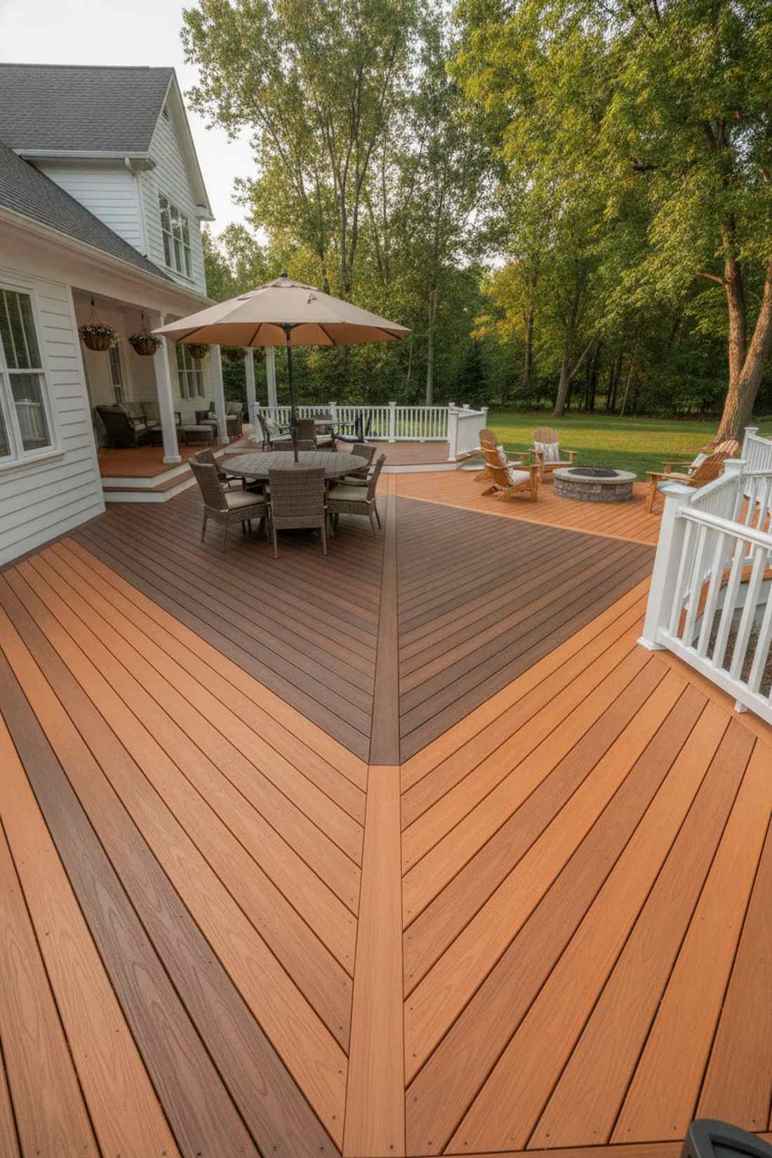 two tone decking zones