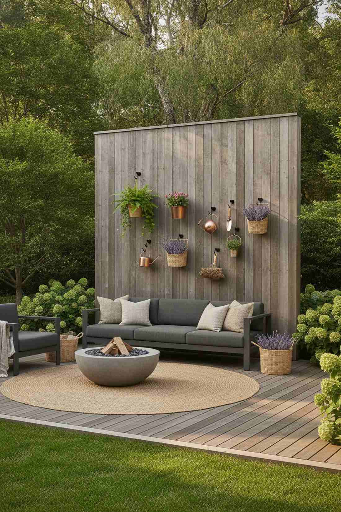 vertical cedar board backdrop