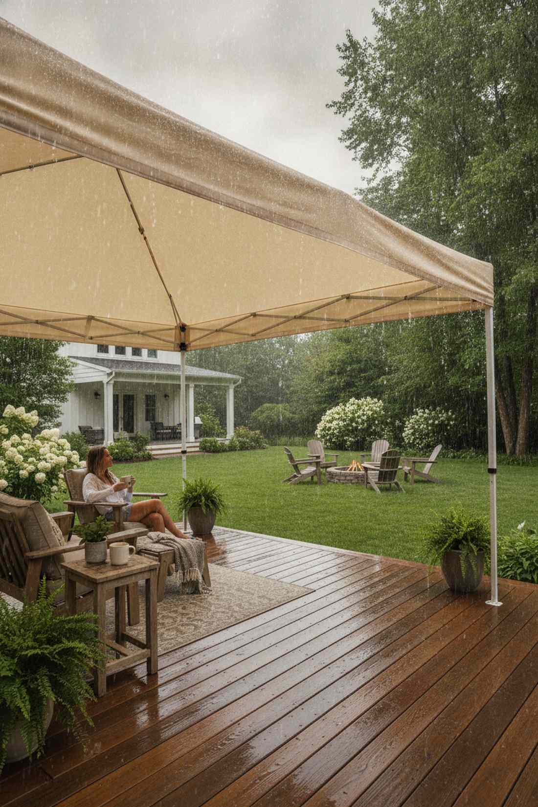 waterproof coated canopy