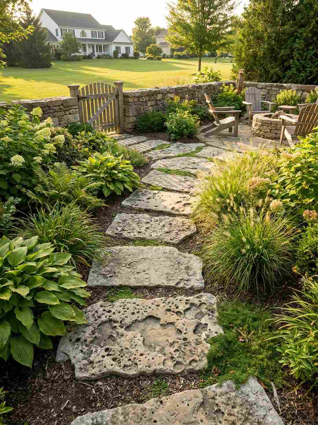 weathered limestone irregular spacing