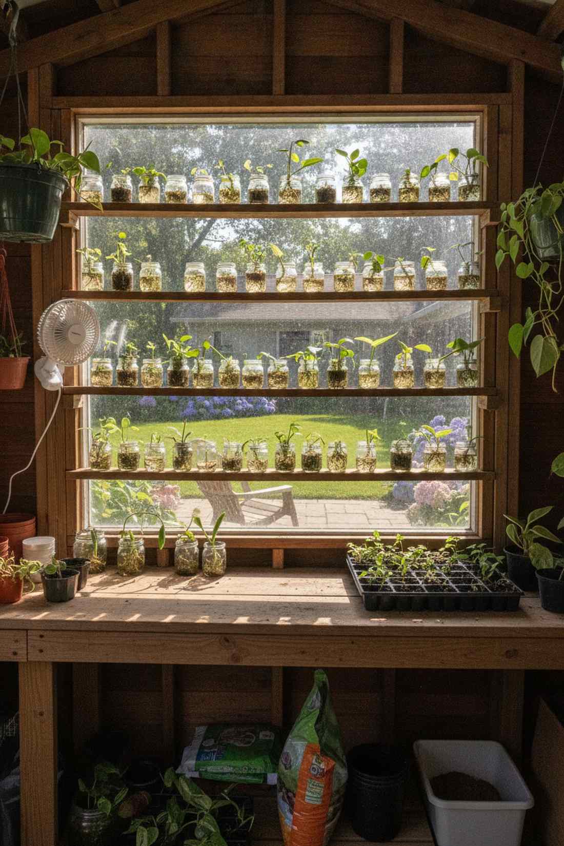 windowsill propagation shed