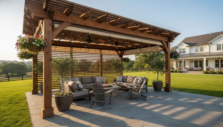 257 outdoor patio pergola vertical