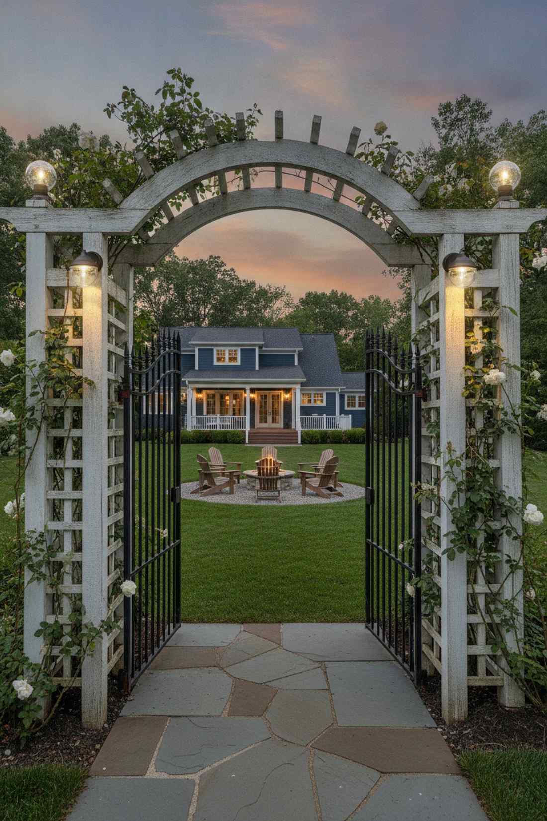 arbor top globe finials