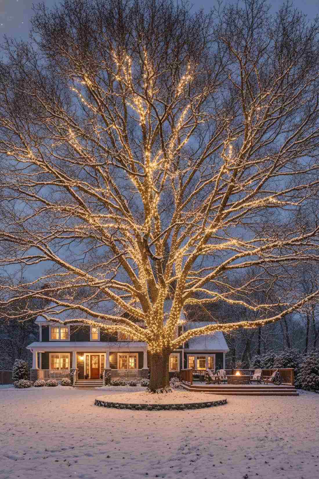 bare winter branch technique
