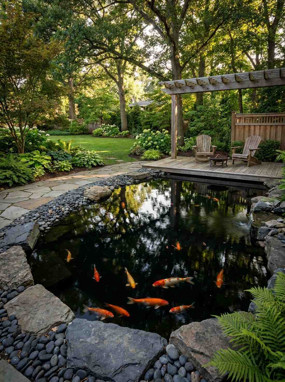 black bottom reflection pond