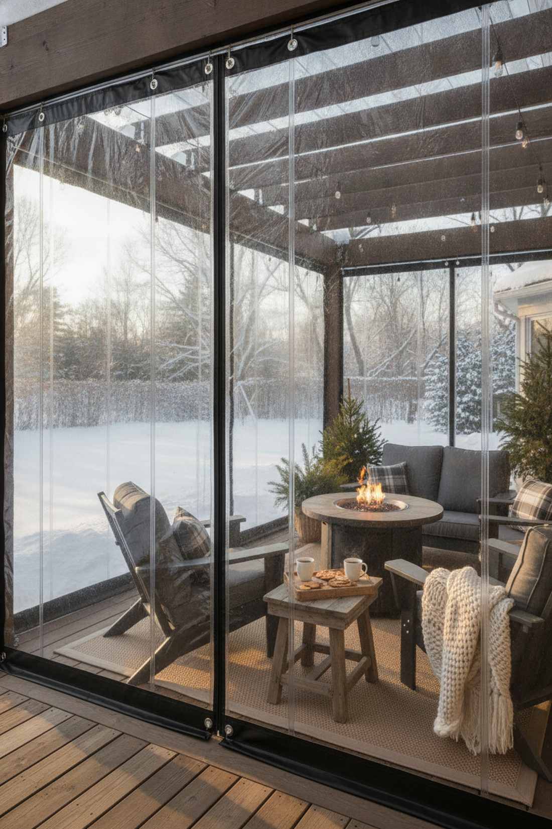 clear vinyl curtains for wind protection