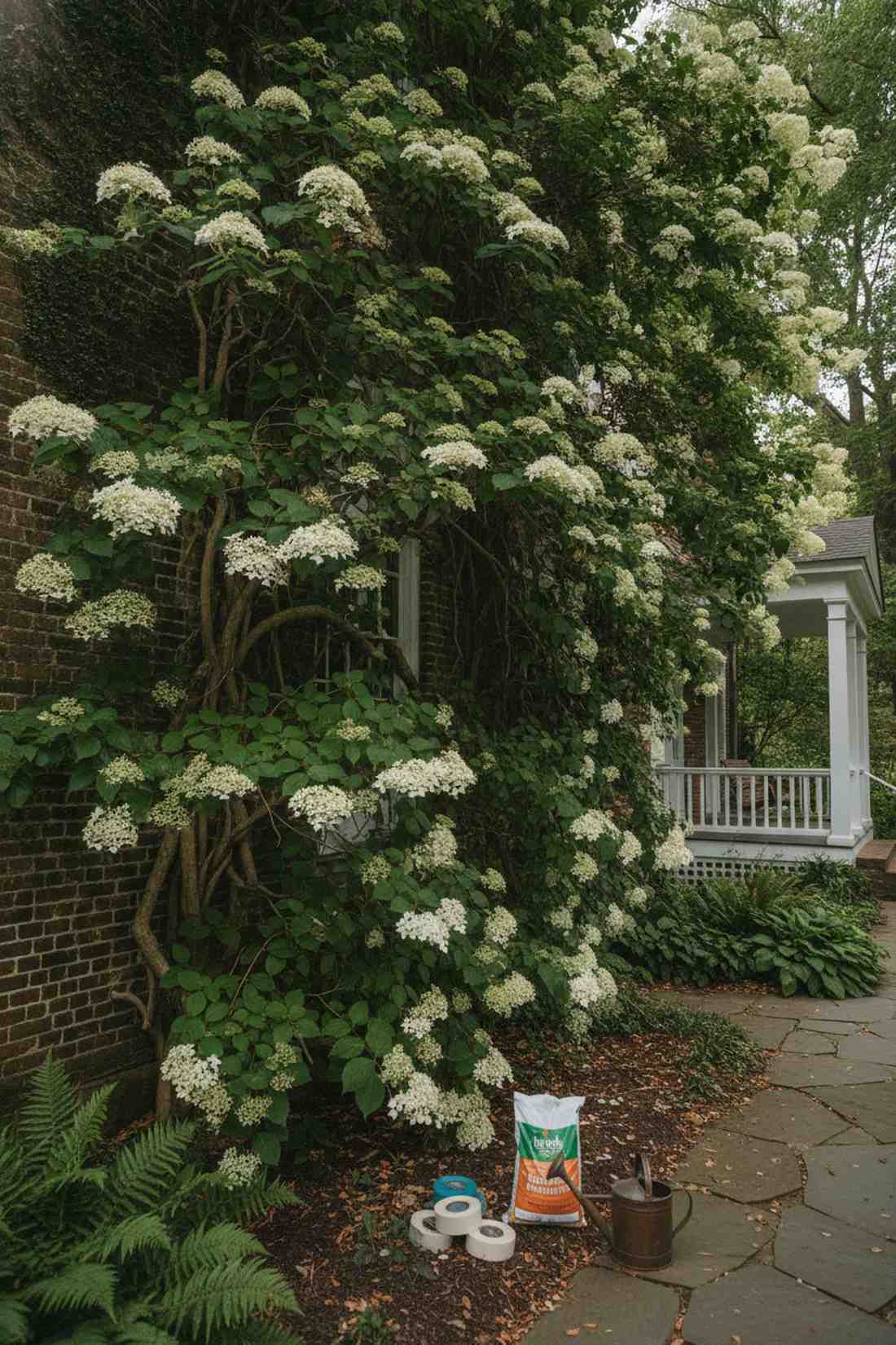 climbing hydrangea shade tolerant coverage