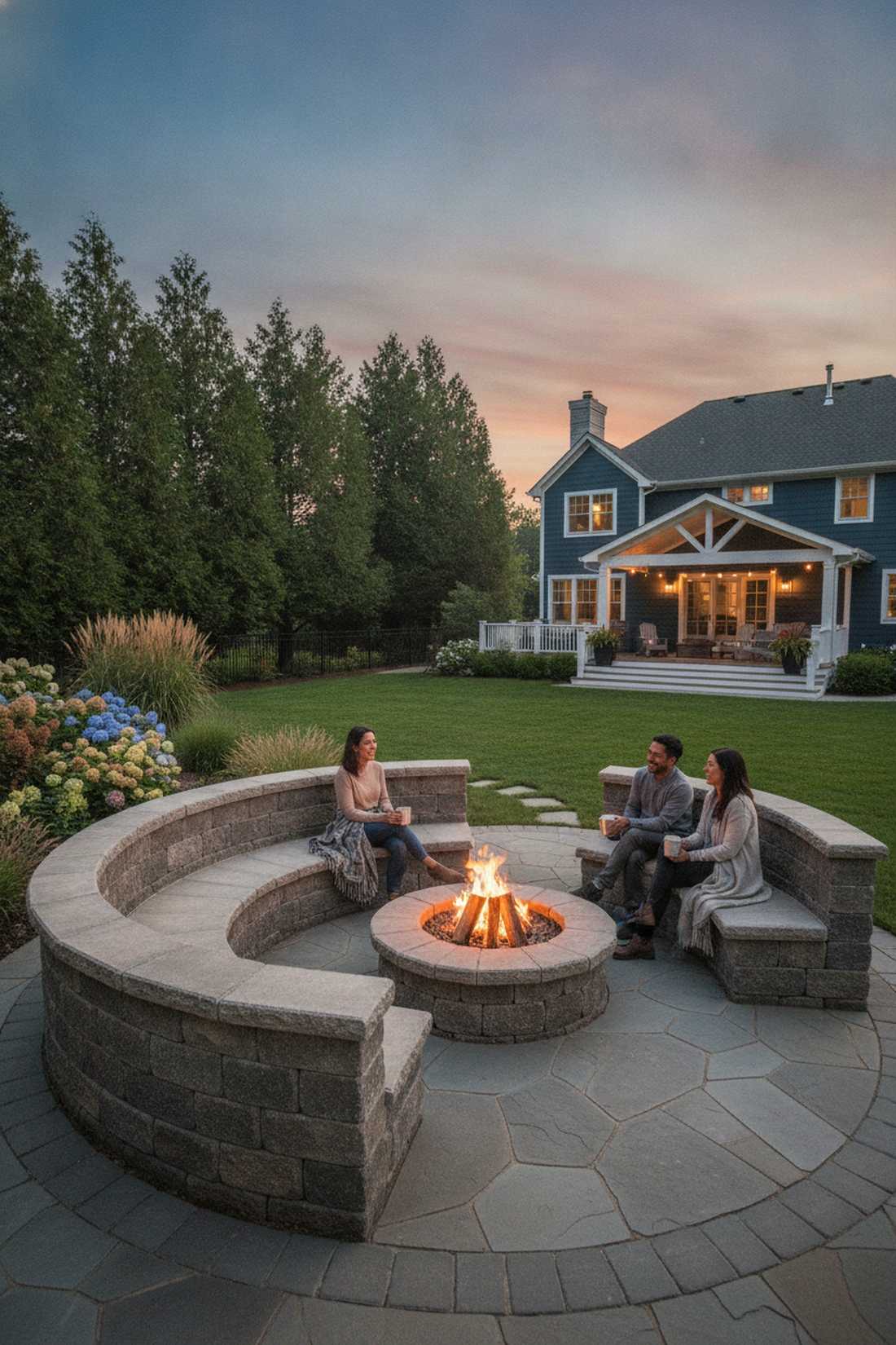curved bench with back support
