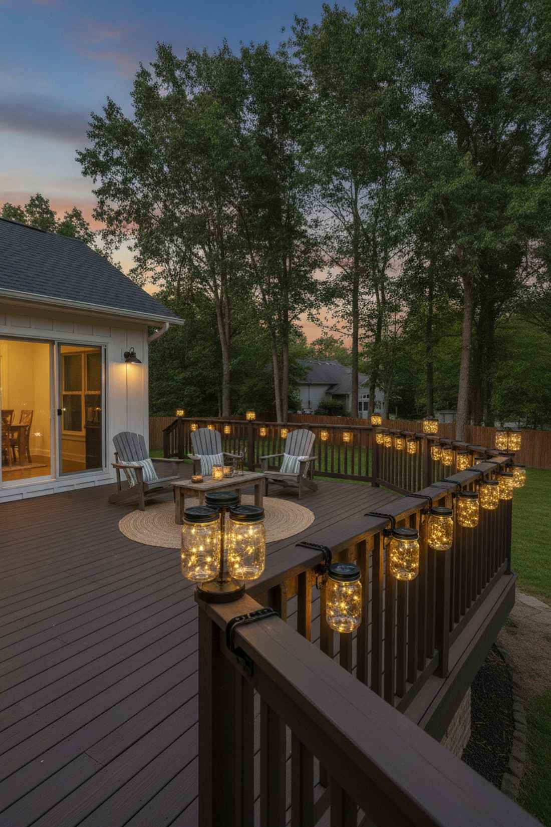 deck railing mounted lanterns