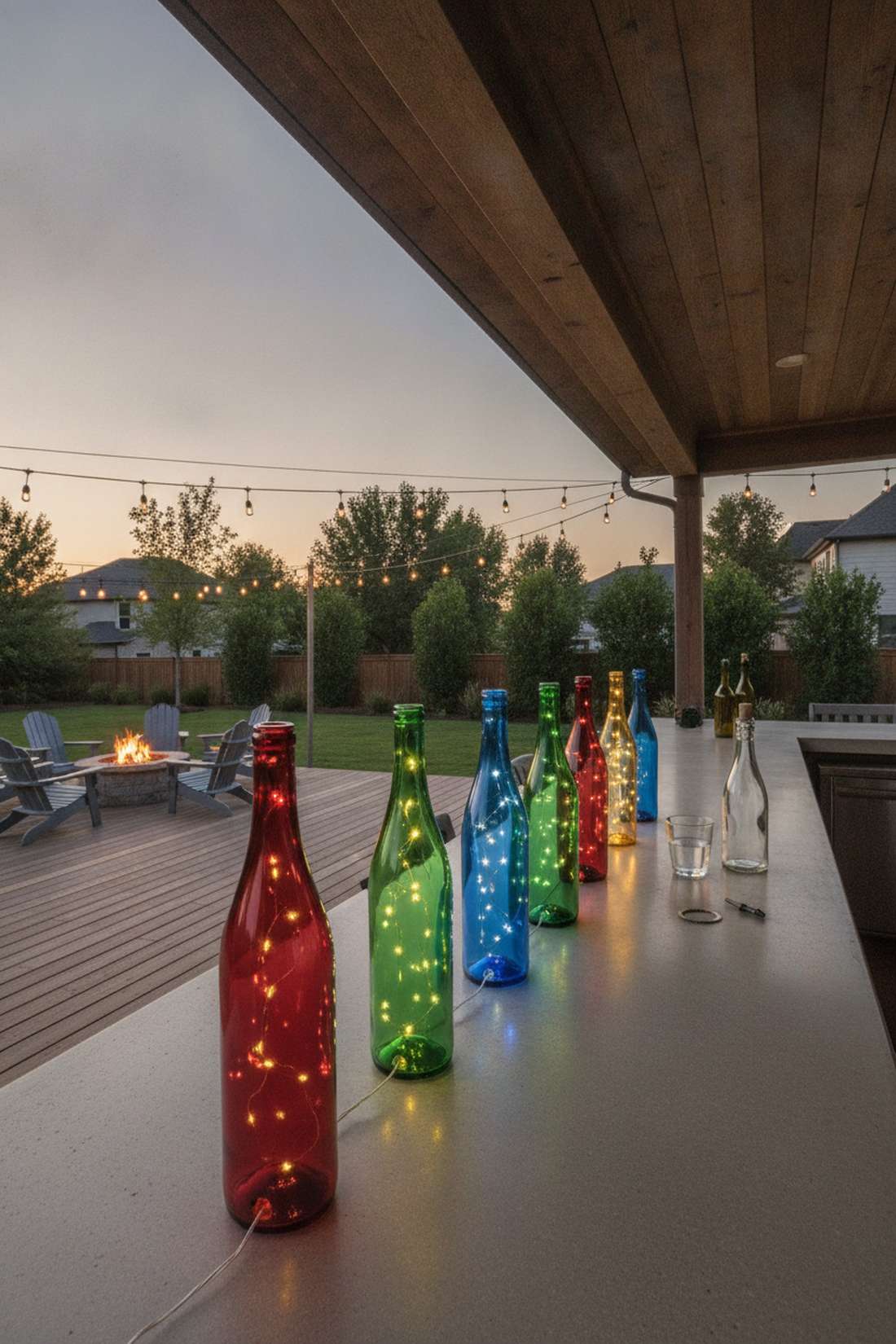 decorative bottle luminaries