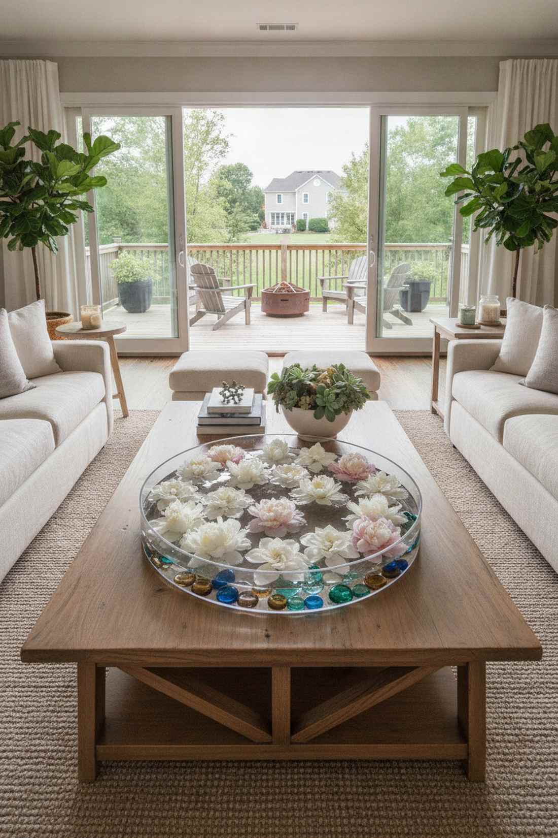 floating flower display