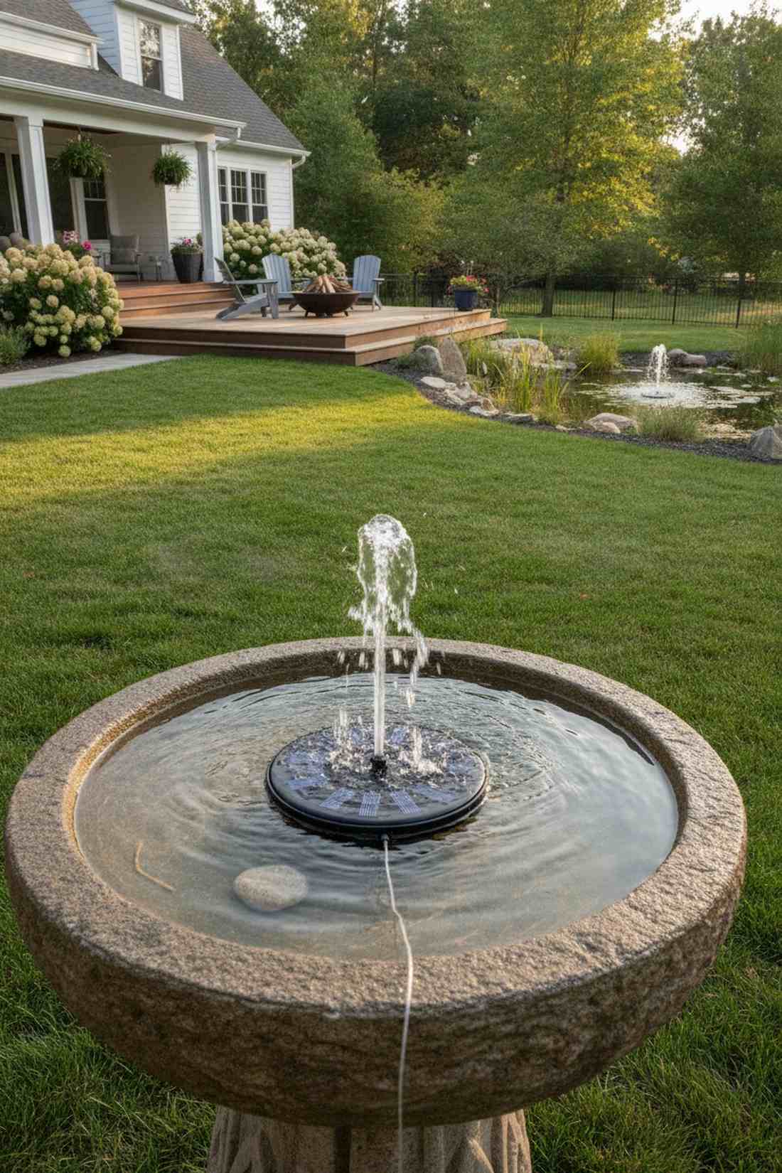 floating solar fountain