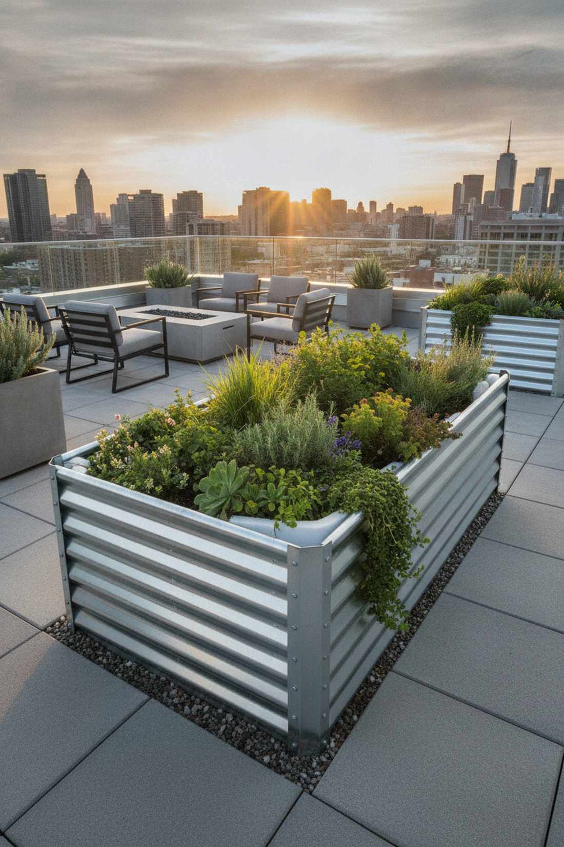 galvanized metal moderne