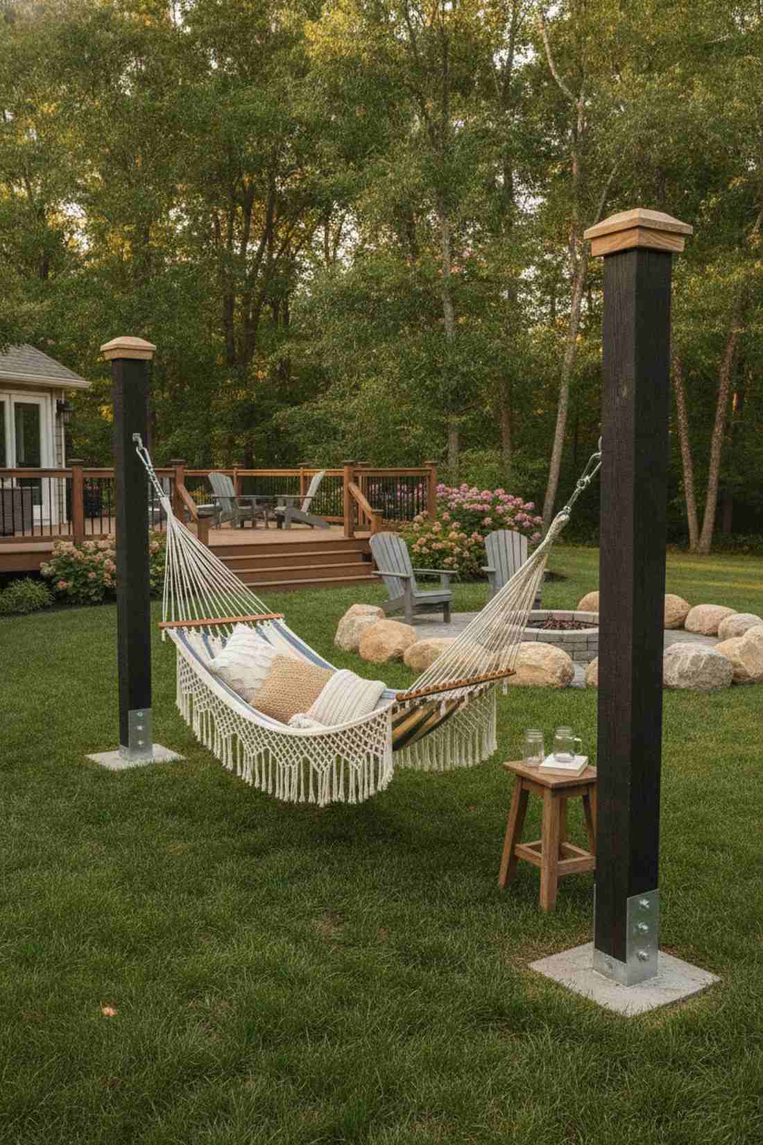 hammock between posts
