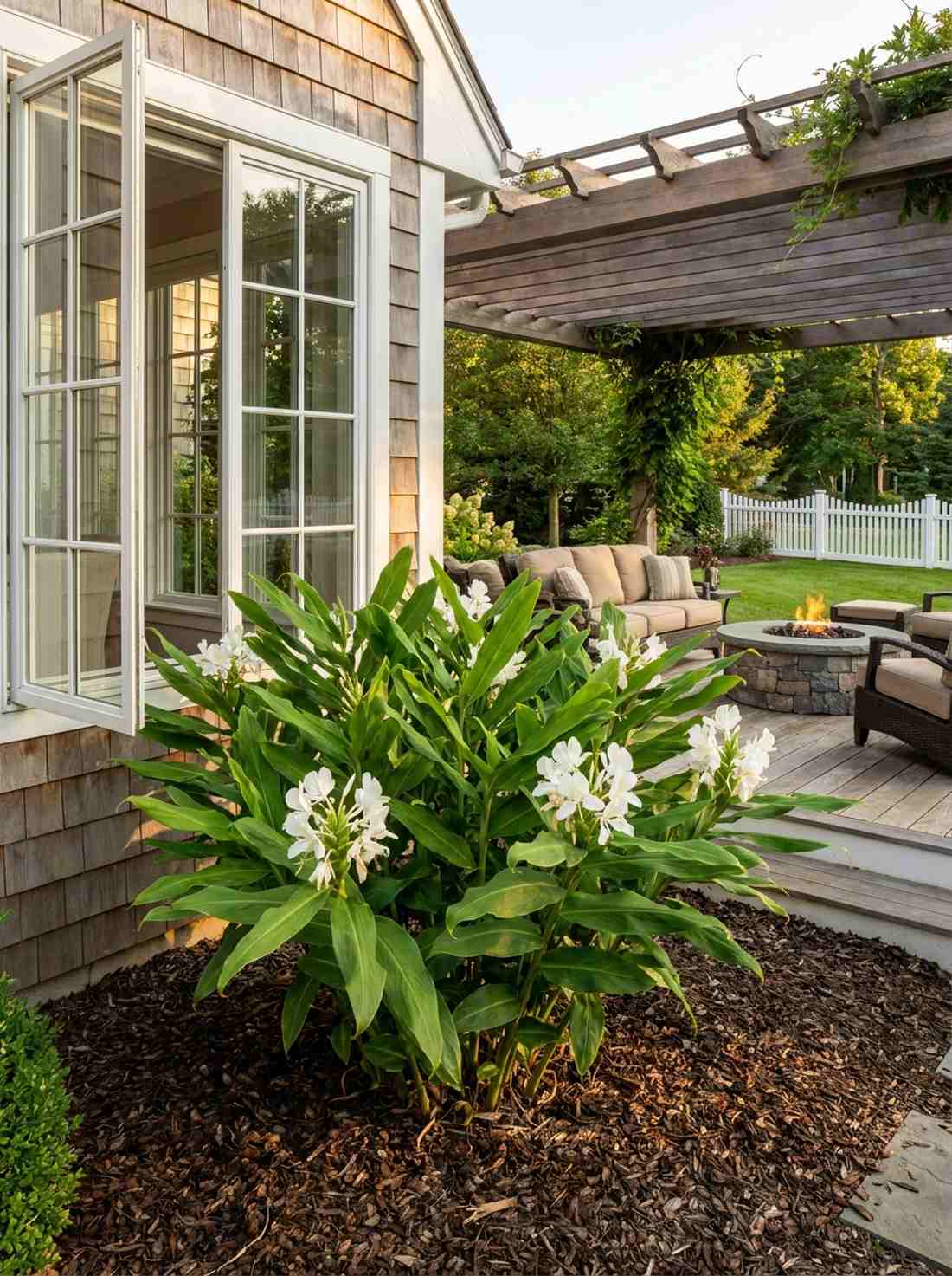hedychium coronarium white ginger lily