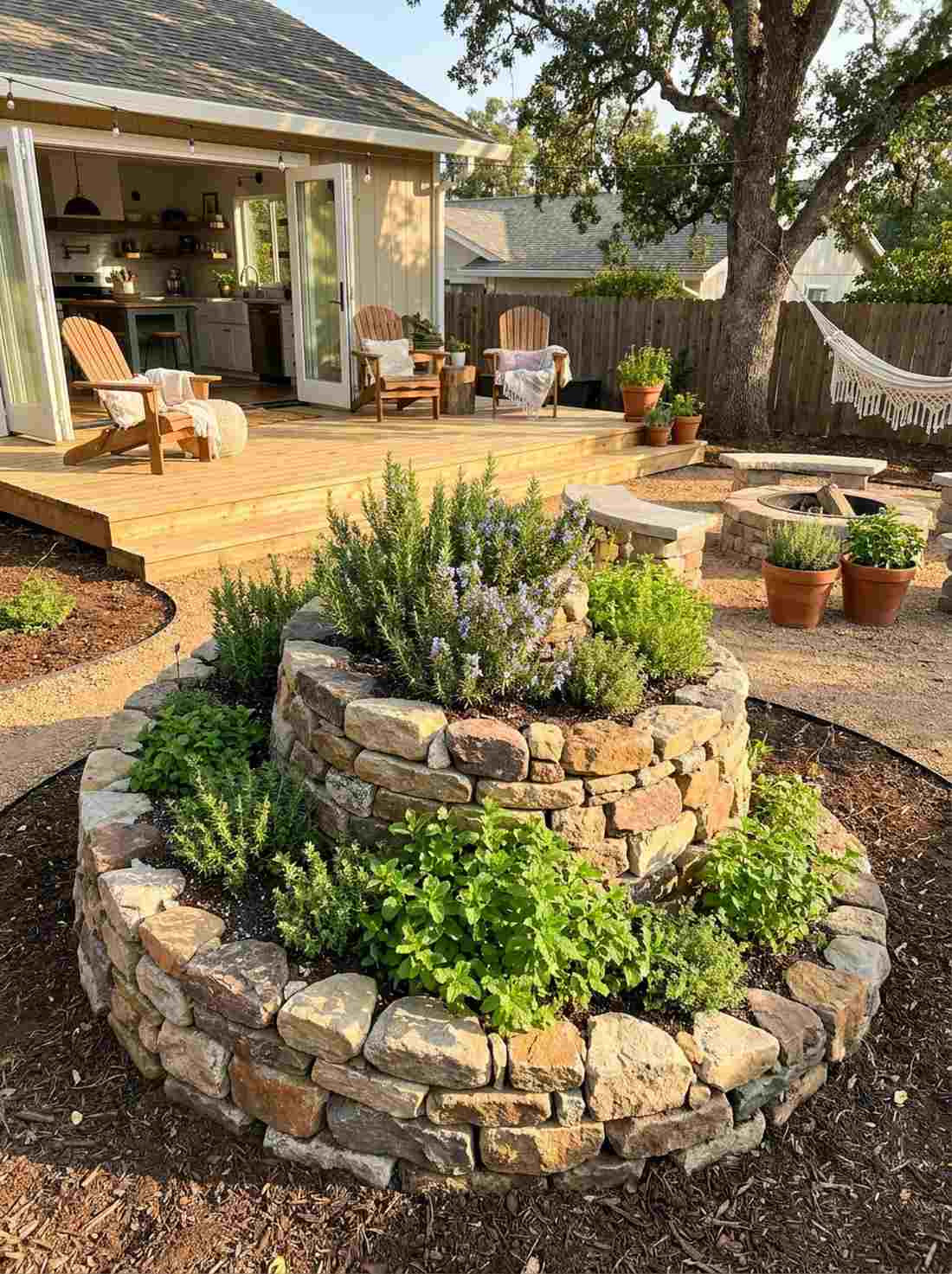herb spiral garden