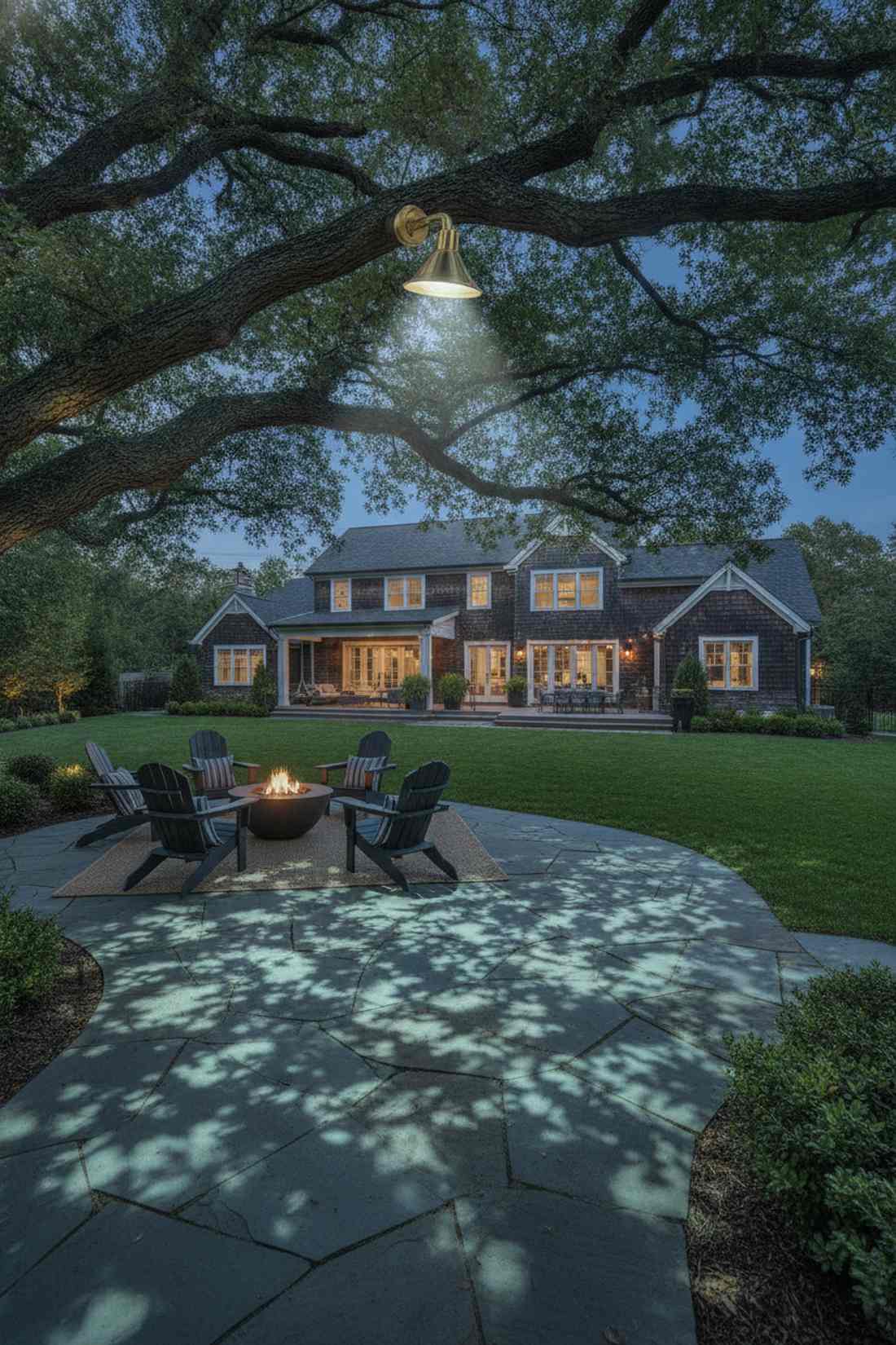 high branch downlight placement