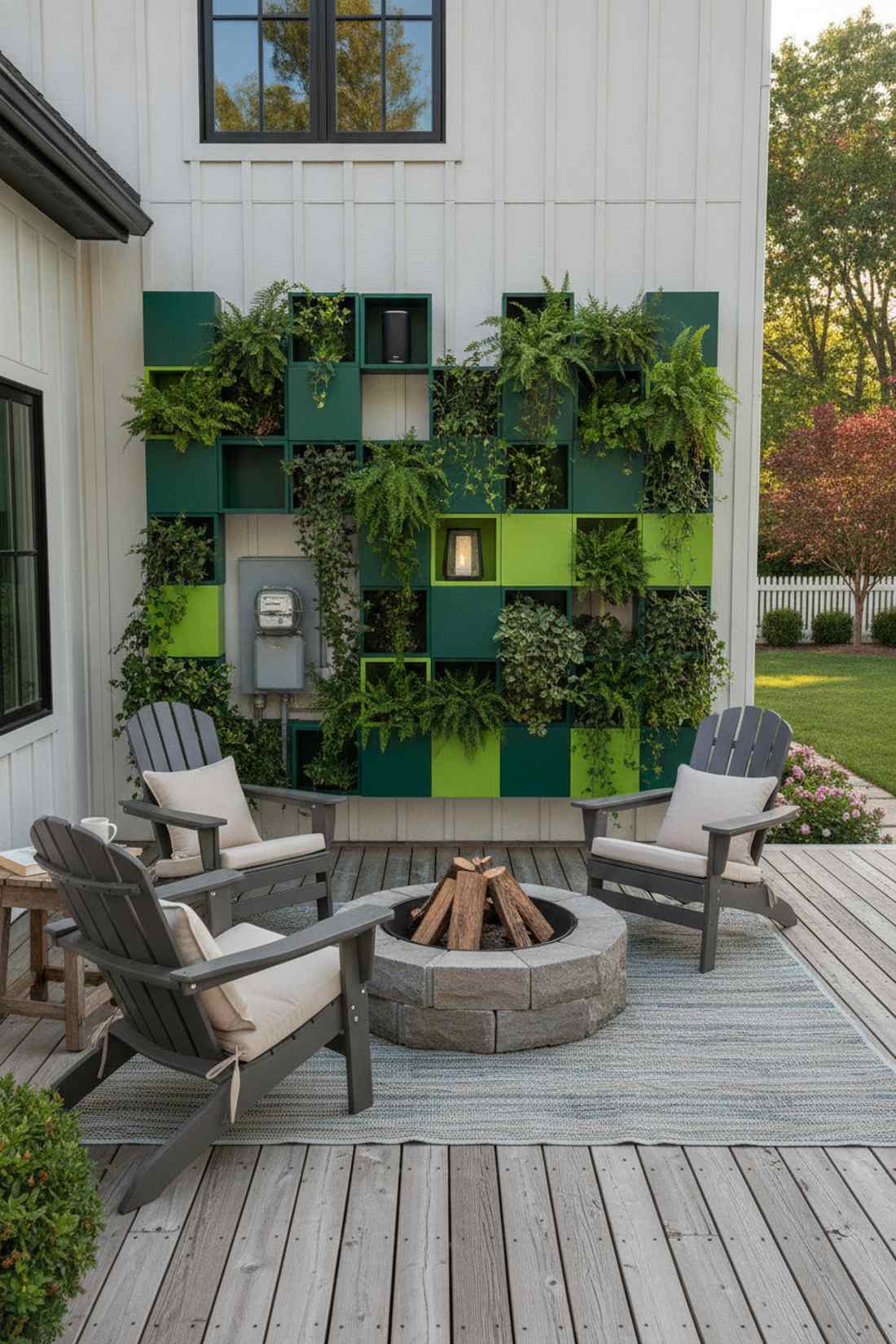 interlocking cube planters