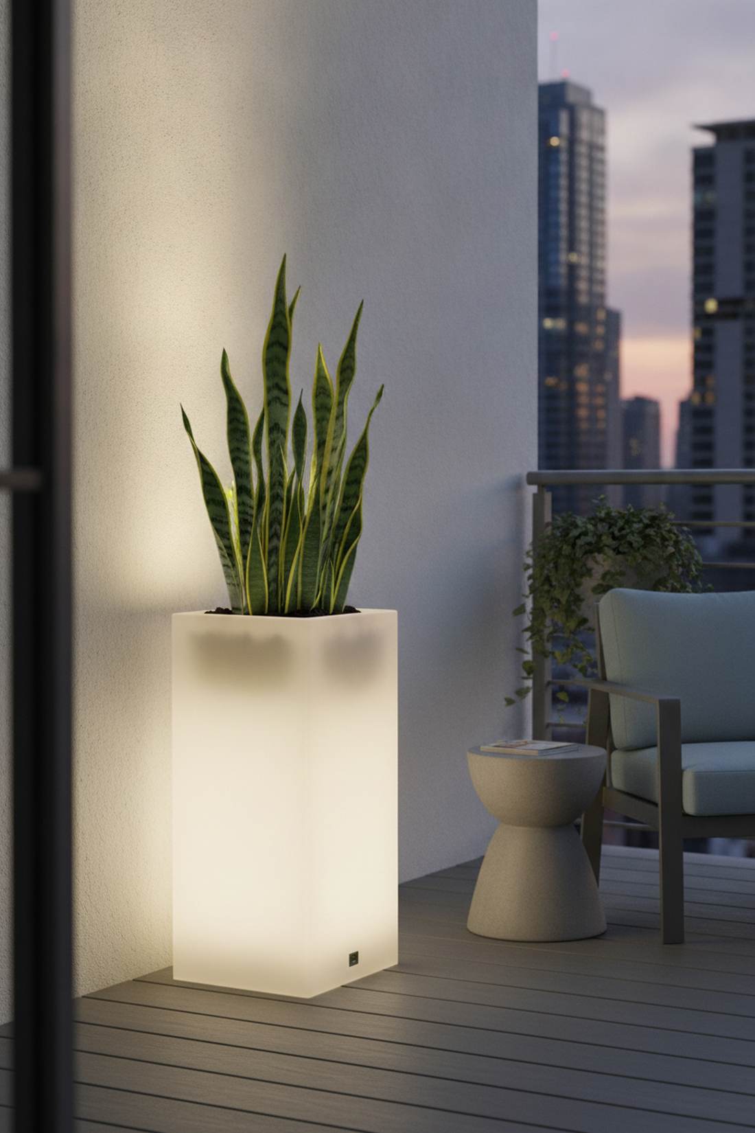 lighted planters