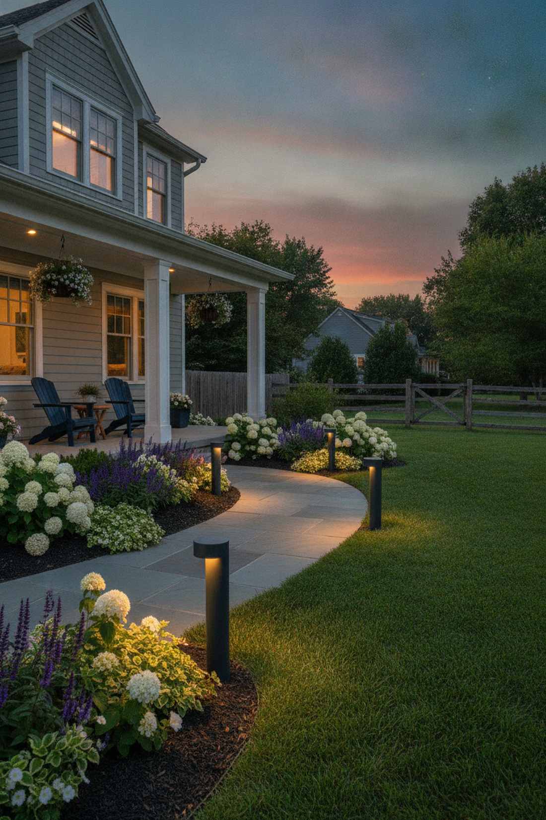 low profile bollard lights
