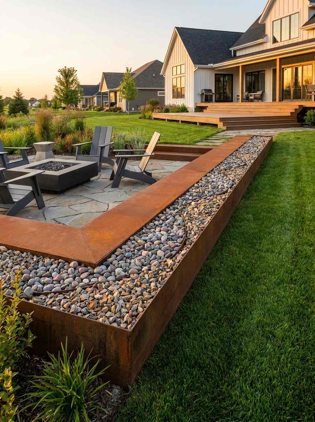 metal edge stone fill systems