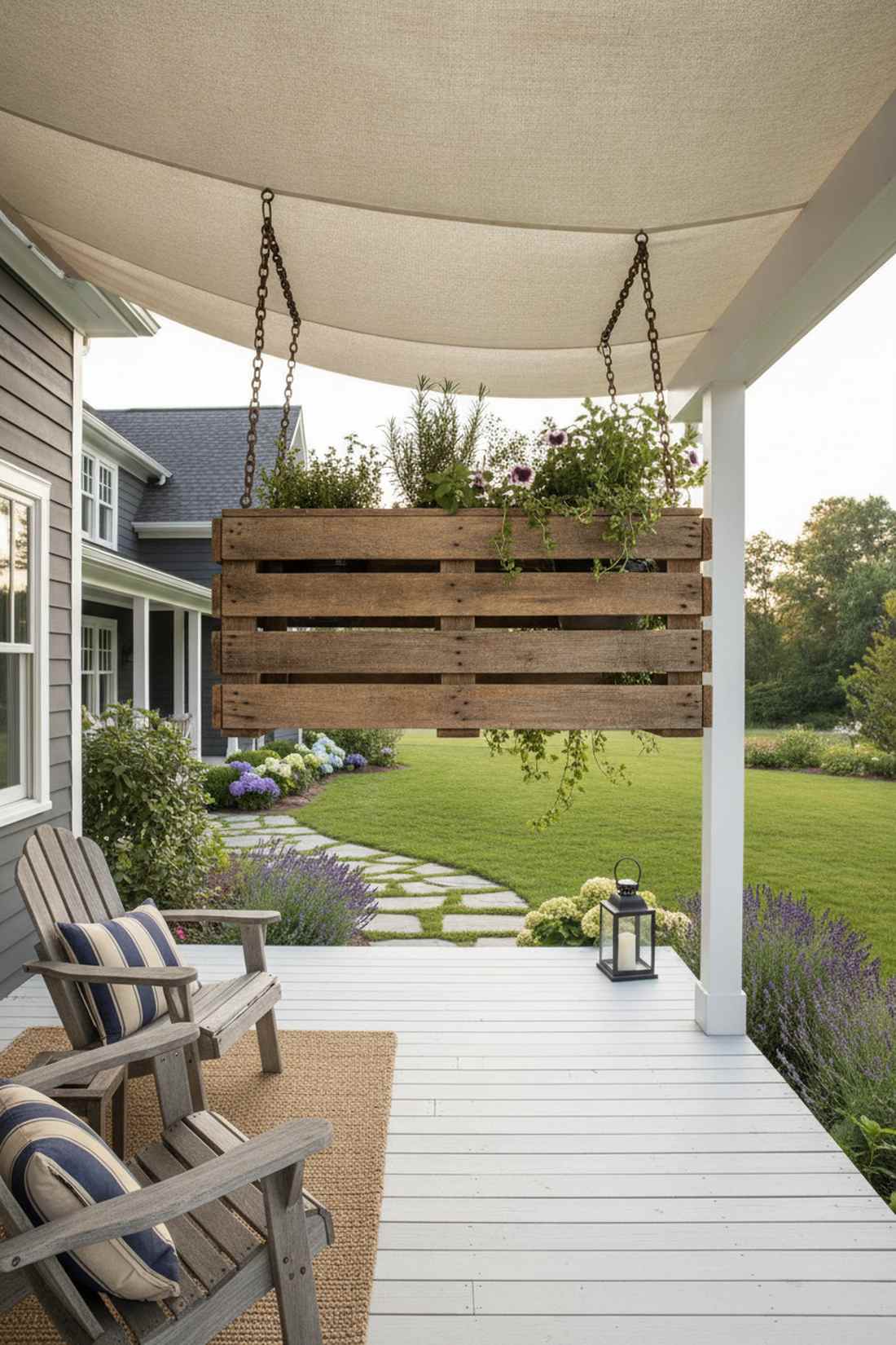 pallet wood hanging crate