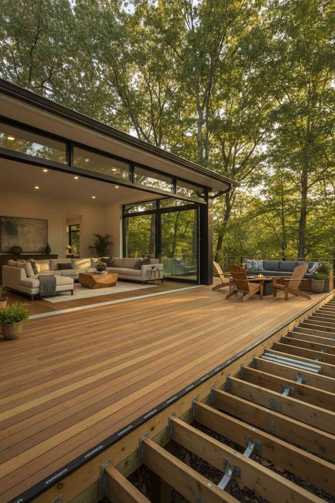 raised deck platforms to match floors