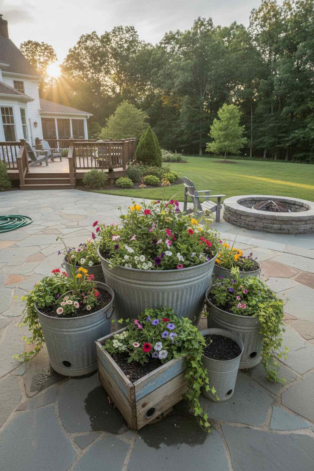 reclaimed container gardens