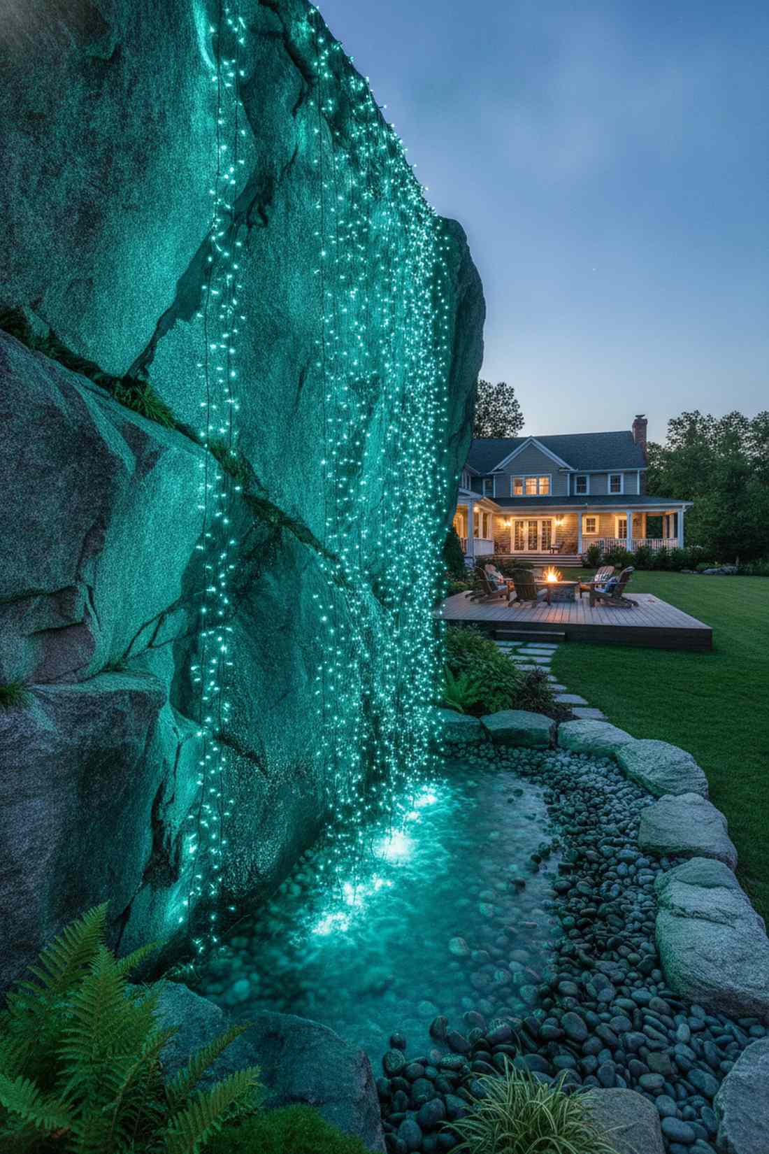 rock feature curtains