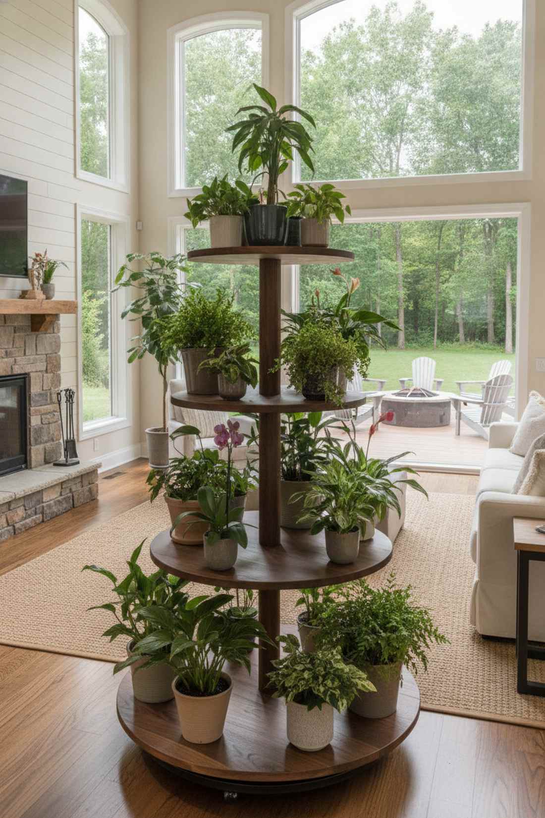 rotating carousel stand