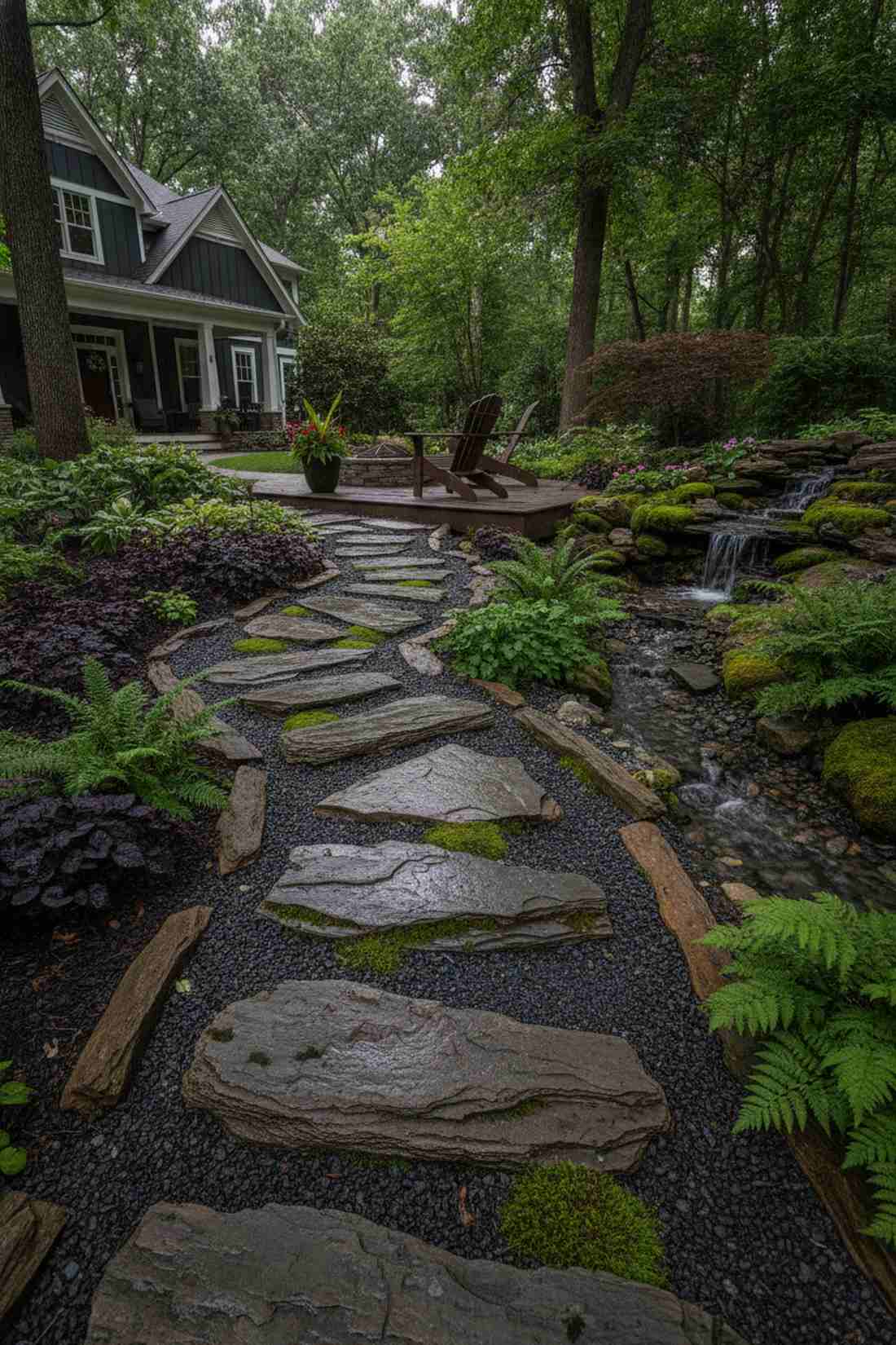 shale layered stepping stones