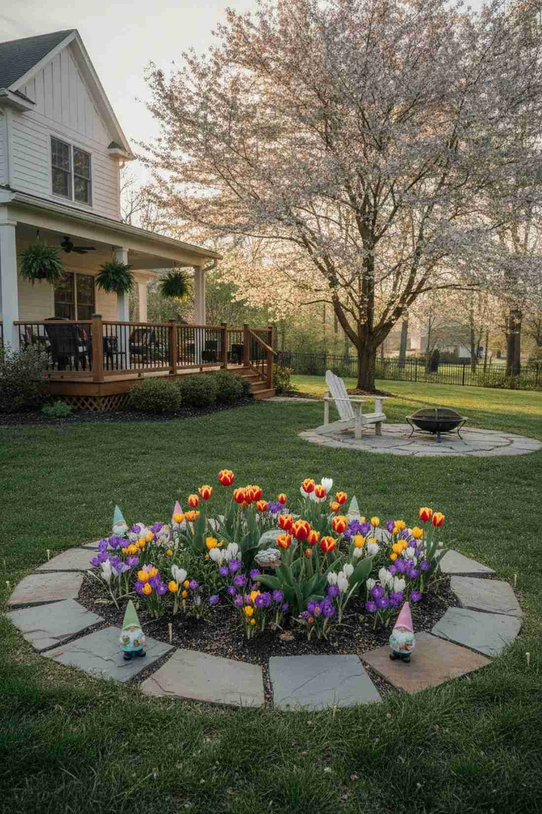 spring bulb gnome ring
