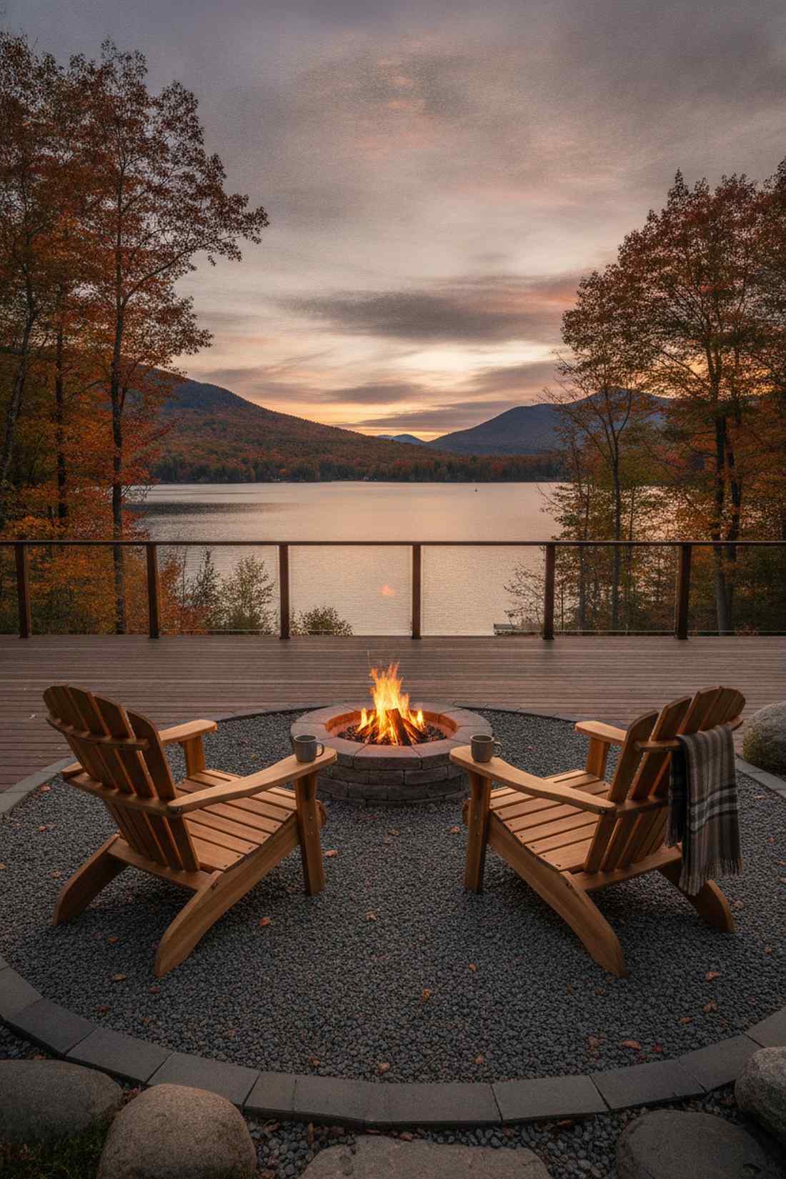 teak adirondack chair set