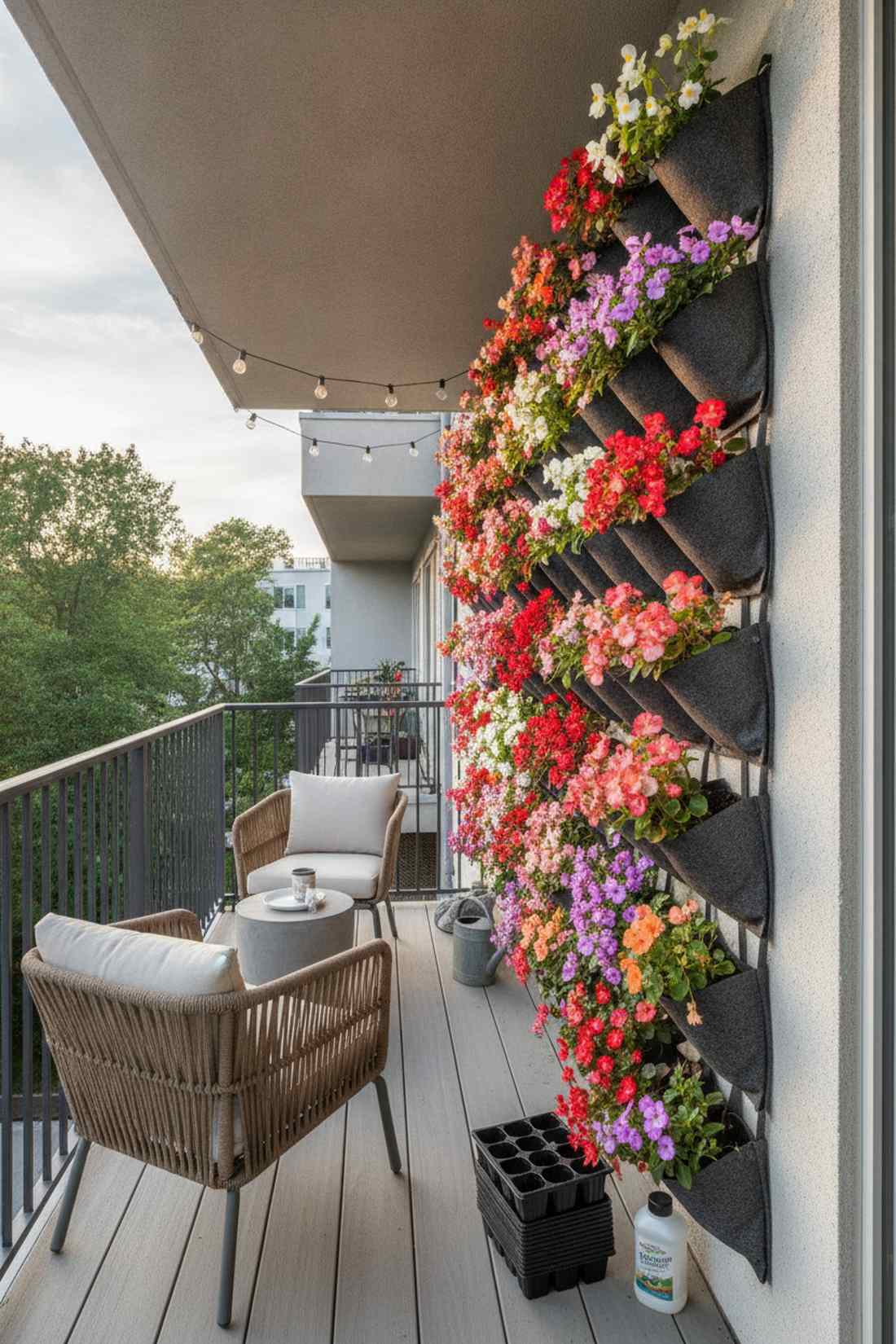 begonia and impatiens seasonal color
