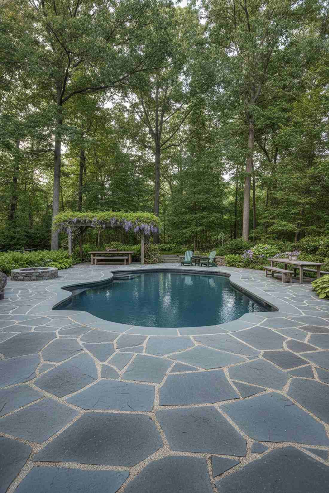 bluestone slab patio