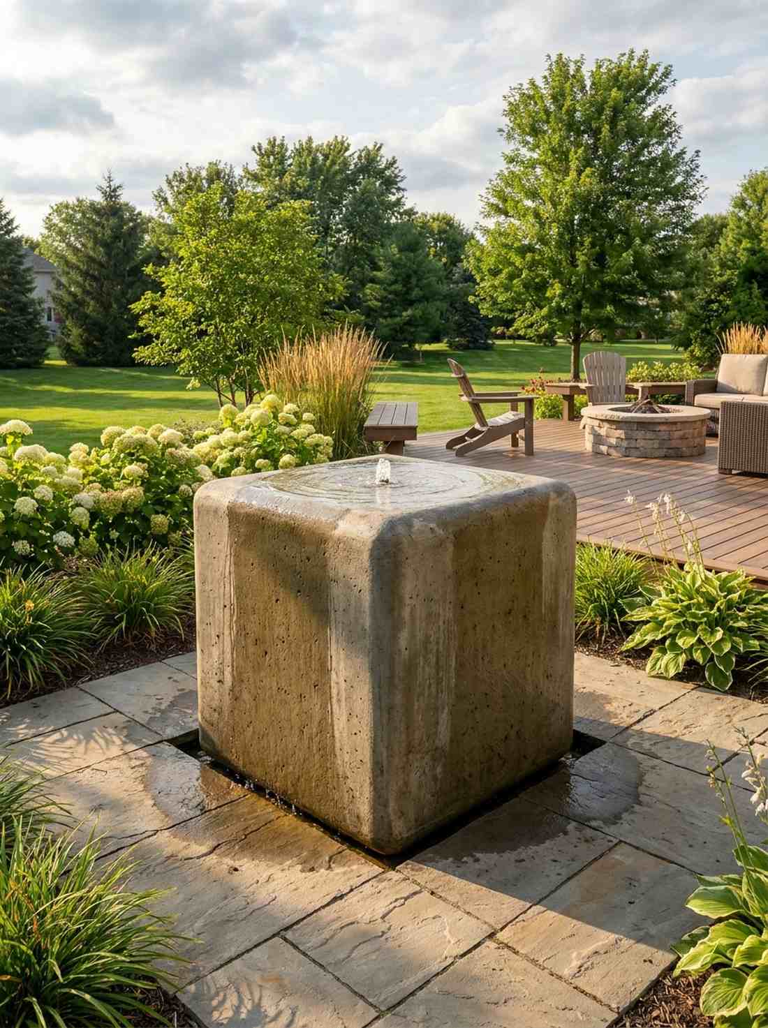 cubic fountain basins