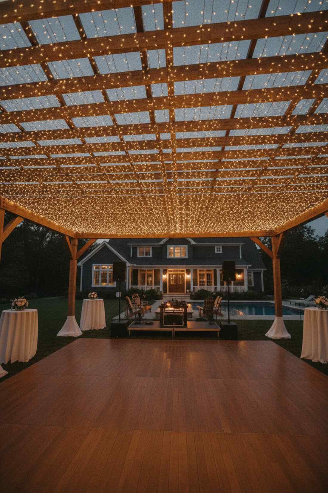 dance floor canopy overhead