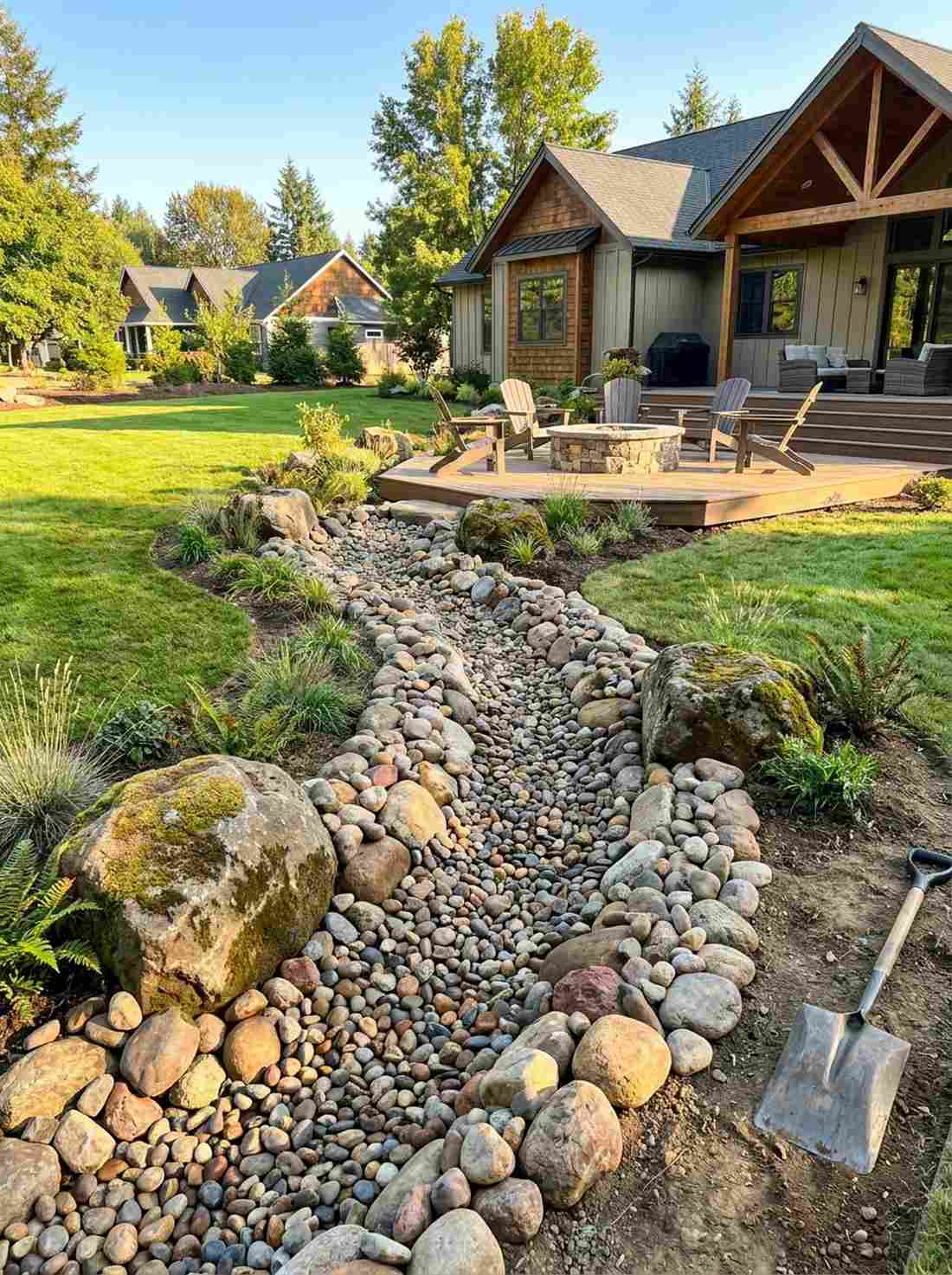 dry stream bed
