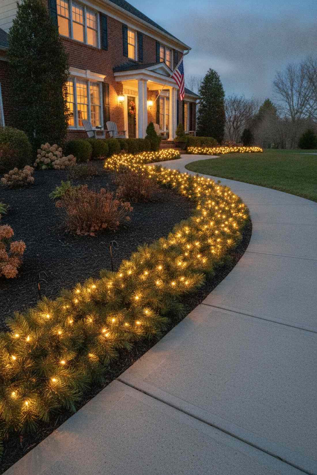 evergreen garland ground borders
