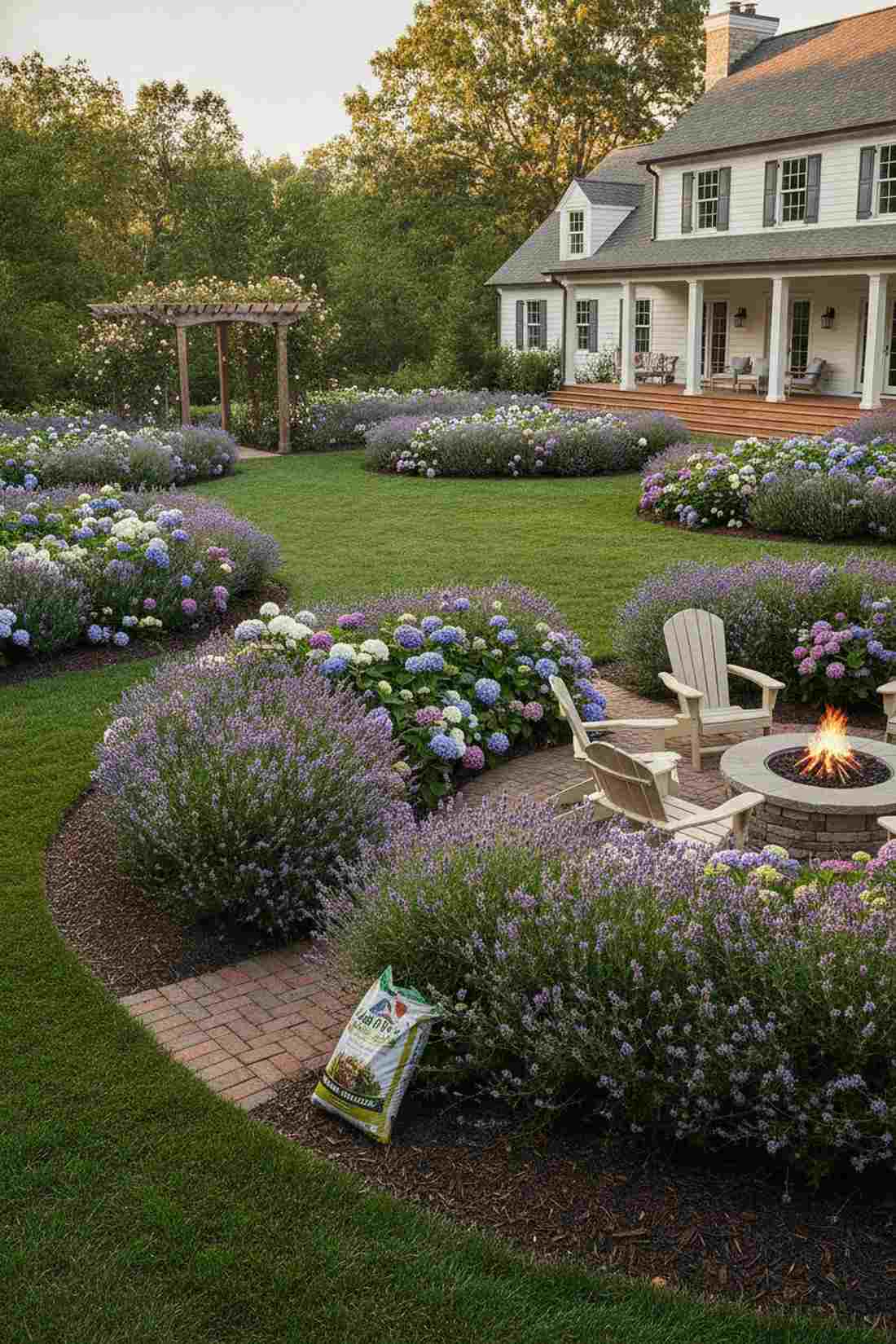 flowering shrub zone dividers
