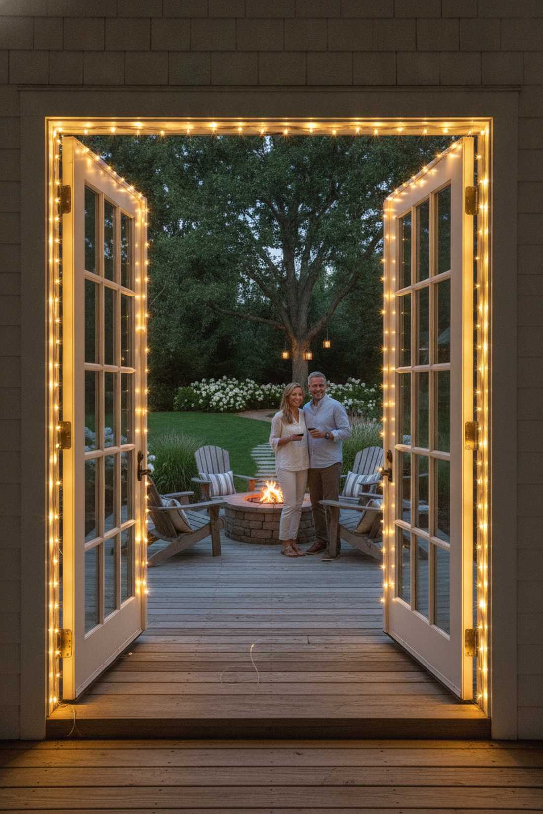 french door garden portal