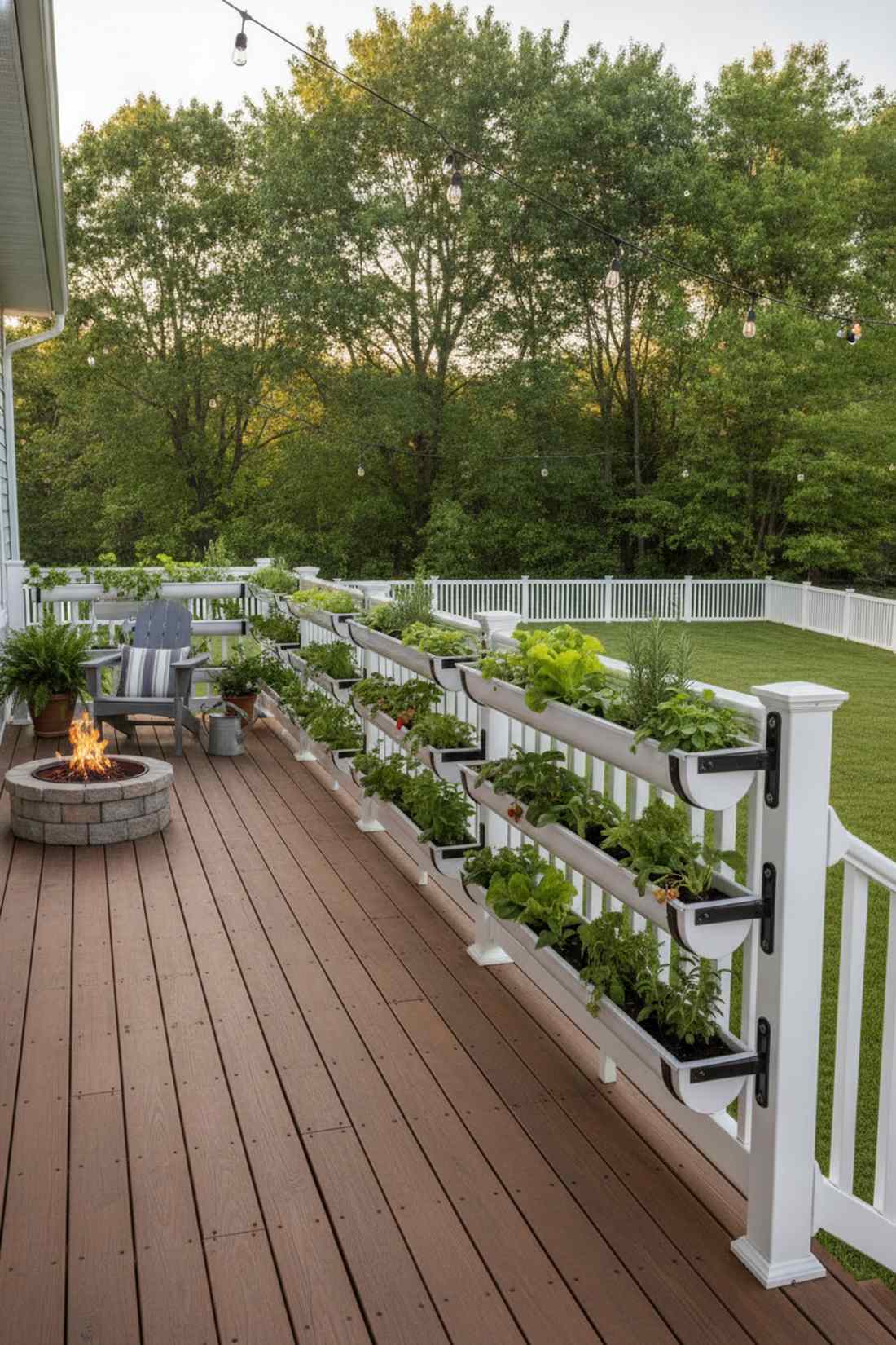 gutter garden rail system