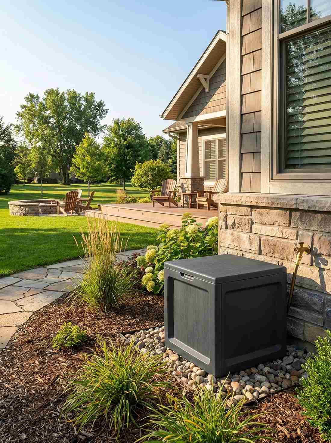 hidden hose storage box