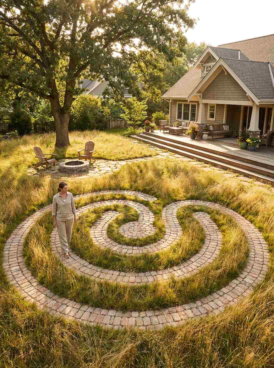 labyrinth or walking meditation loop